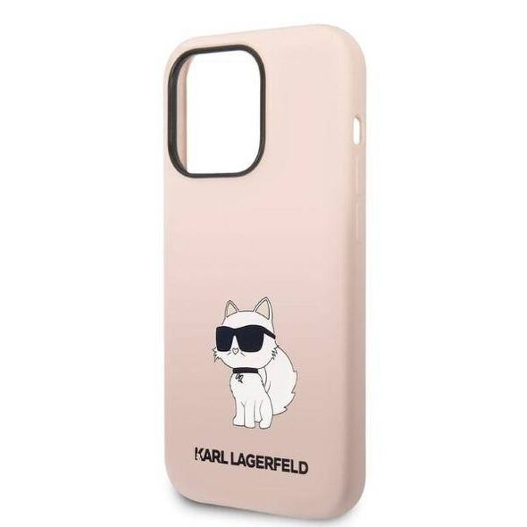 Case IPHONE 14 PRO MAX Karl Lagerfeld Hardcase Silicone Choupette (KLHCP14XSNCHBCP) pink 3666339086718