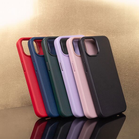 Mag Leather case for iPhone 14 Pro Max 6,7&quot; purple 5907457734234