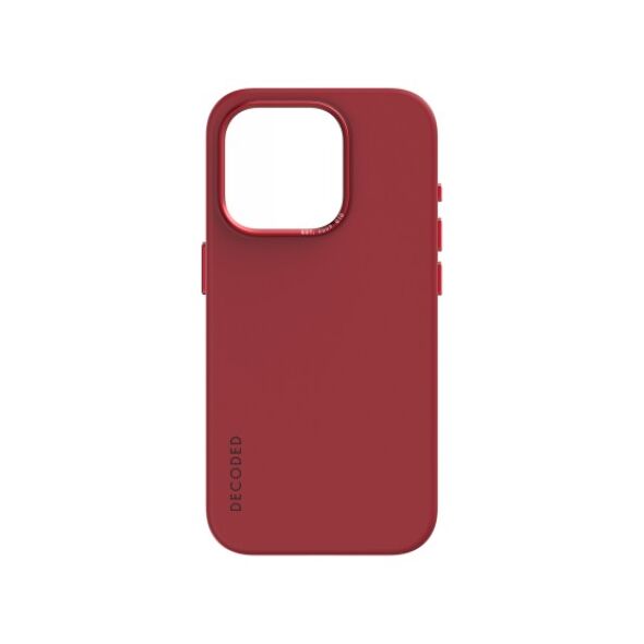 Decoded Silicone Case with MagSafe for iPhone 15 Pro - red