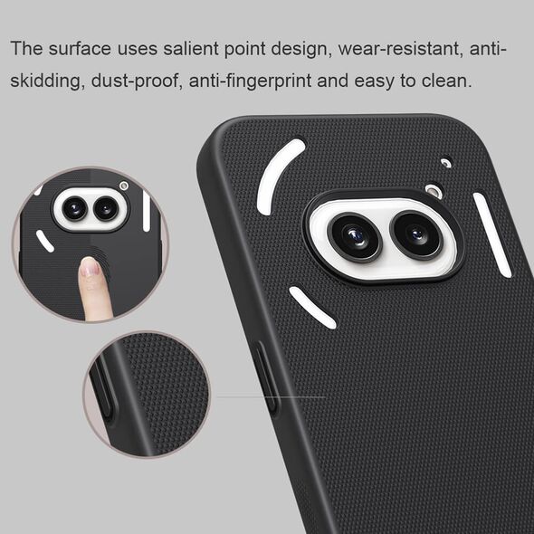 Nillkin Case for Nothing Phone (2a) - Nillkin Super Frosted Shield - Black 6902048279407 έως 12 άτοκες Δόσεις