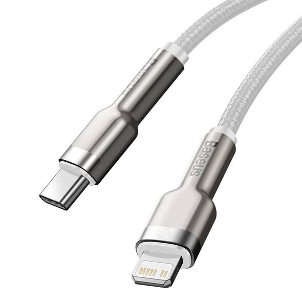 USB-C cable for Lightning Baseus Cafule, PD, 20W, 2m (white) 6953156202115