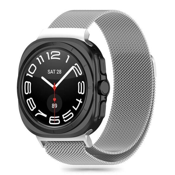 Strap for SAMSUNG GALAXY WATCH ULTRA (47MM) Tech-Protect Milaneseband silver 5906302312368