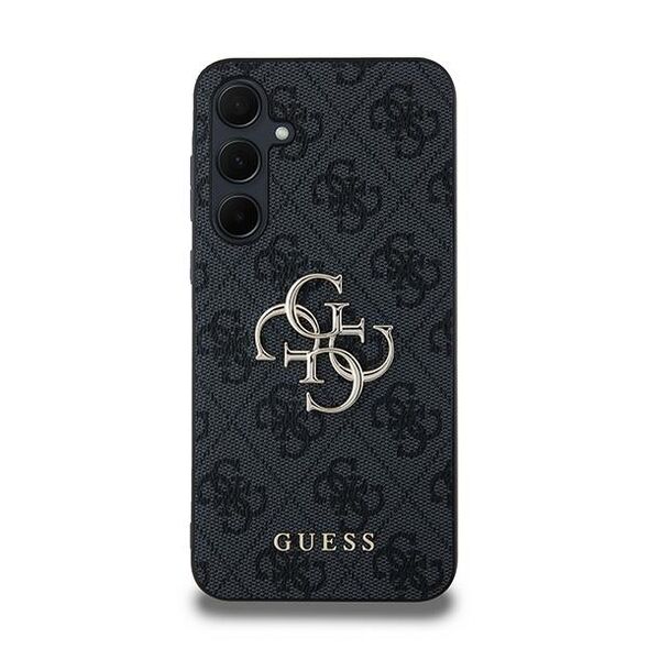 Guess case for Samsung Galaxy A35 GUHCSA354GMGGR black HC PU big 4G metal logo 3666339259563