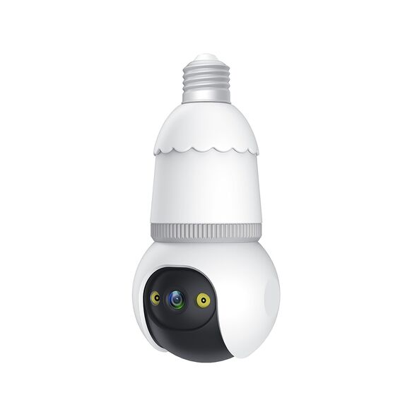 Techsuit Surveillance Camera E27, Full Color, Waterproof, Tuya App - Techsuit (Q23S) - White 5949419224759 έως 12 άτοκες Δόσεις