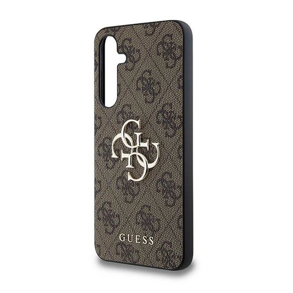 Guess case for Samsung Galaxy A35 GUHCSA354GMGBR brown HC PU big 4G metal logo 3666339259600