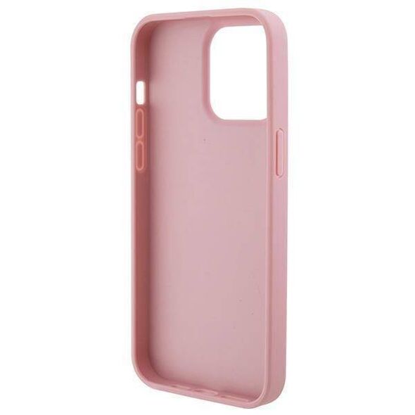 Original Case APPLE IPHONE 15 PRO MAX Guess Hardcase Leather 4G Stamped (GUHCP15XP4EPMP) pink 3666339150334