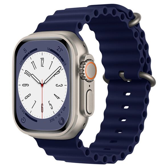 Techsuit Techsuit - Watchband (W038) - Apple Watch 1/2/3/4/5/6/7/8/9/SE/SE 2/Ultra/Ultra 2 (42/44/45/49mm) - Dark Blue 5949419015296 έως 12 άτοκες Δόσεις