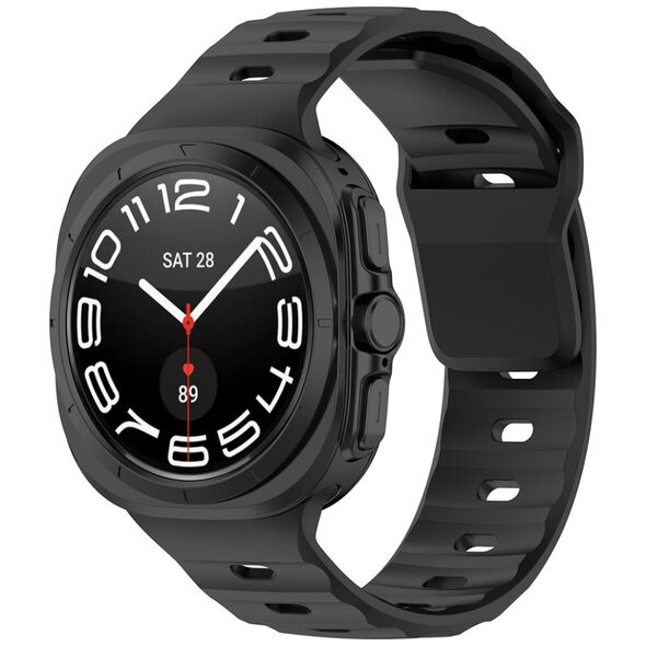 Techsuit Strap for Samsung Galaxy Watch Ultra 47mm - Techsuit Watchband (W055) - Black 5949419219588 έως 12 άτοκες Δόσεις