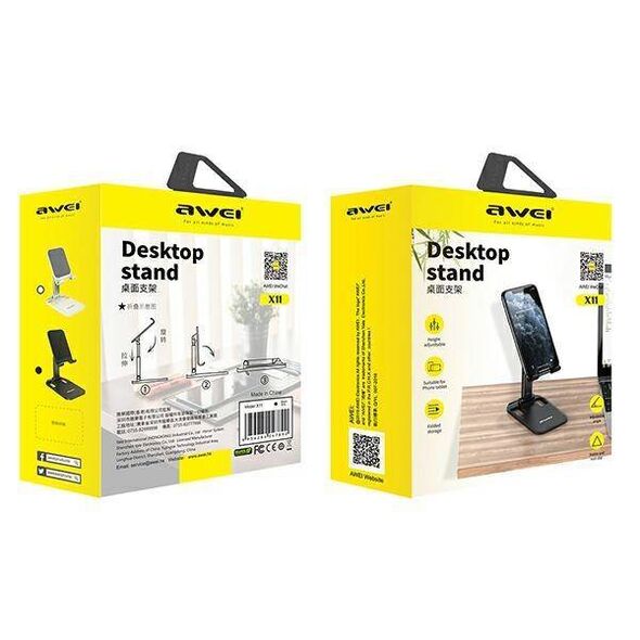 AWEI Desk Holder (X11) black 6954284047890