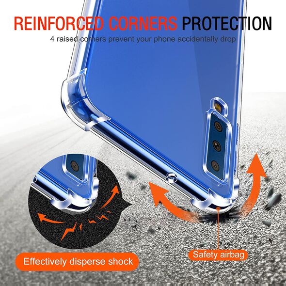 Techsuit Case for Samsung Galaxy A7 2018 - Techsuit Shockproof Clear Silicone - Clear 5949419084131 έως 12 άτοκες Δόσεις