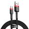 Baseus Baseus - Data Cable Cafule (CATKLF-B91) - USB to Type-C 3A, 480Mbps, 1m - Red / Black 6953156278219 έως 12 άτοκες Δόσεις