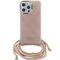 Guess case for iPhone 15 6,1&quot; GUHCP15SHC4SEP pink HC CROSSBODY CORD 4G PRINT 3666339148348