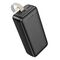 Hoco Hoco - Power Bank Smart (J111B) - 2x USB, Type-C, Micro-USB, with LED for Battery Check and Lanyard, 2A, 30000mAh - Black 6931474795786 έως 12 άτοκες Δόσεις