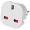 Adapter No brand BX-9625, UK to EU Schuko, 220V, High Quality, White - 17702