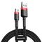 Baseus Cafule Braided USB 2.0 to micro USB Cable Black/Red 2m (CAMKLF-C91) (BASCAMKLF-C91) έως 12 άτοκες Δόσεις