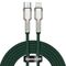Baseus Cafule Metal Braided USB-C to Lightning Cable 20W Green 1m (CATLJK-A06) (BASCATLJK-A06) έως 12 άτοκες Δόσεις