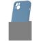 Mag Invisible case for iPhone 15 6,1&quot; pastel blue