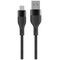 Maxlife MXUC-07 cable USB - microUSB 1,0 m 2,4A black nylon