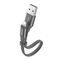 Baseus Nimble flat cable USB / Lightning cable with holder 2A 0.23M black (CALMBJ-B01)