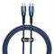 Data cable Baseus Glimmer, Type-C - Type-C, 100W, PD, 1.0m, Blue - 40484 έως 12 άτοκες Δόσεις
