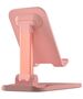 Devia adjustable folding holder stand EL161 for phone tablet pink 6938595364341