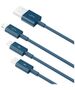 Baseus Baseus - Data Cable Superior Series (CAMLTYS-03) - USB to Type-C, Micro-USB, Lightning, Fast Charging 3.5A, 1.5m - Blue 6953156205543 έως 12 άτοκες Δόσεις