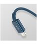 Baseus Baseus - Data Cable Superior Series (CAMLTYS-03) - USB to Type-C, Micro-USB, Lightning, Fast Charging 3.5A, 1.5m - Blue 6953156205543 έως 12 άτοκες Δόσεις