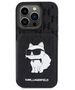 Original Case APPLE IPHONE 15 PRO Karl Lagerfeld Hardcase Saffiano Cardslots and Stand Monogram Choupette (KLHCP15LSAKCNSCK) black 3666339169619