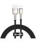 USB cable for Lightning Baseus Cafule, 2.4A, 1m (black) 6953156202245