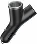 Baseus Baseus - Car Charger (CCALL-YX01) - Y-Type Dual USB, Cigarette Lighter Socket, 3.4A - Black 6953156280250 έως 12 άτοκες Δόσεις