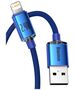 Baseus Baseus - Data Cable Crystal Shine (CAJY000103) - USB to Lightning, 2.4A, 2m - Blue 6932172602727 έως 12 άτοκες Δόσεις