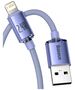 Baseus Baseus - Data Cable Crystal Shine (CAJY000005) - USB to Lightning, 2.4A, 1.2m - Purple 6932172602703 έως 12 άτοκες Δόσεις