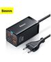 Baseus Baseus - Charging Station GaN3 Pro (CCGP040101) - 2xUSB-C, PD 65W, 2xUSB-A, 5A, with Cable Type-C to Type-C - Black 6932172600334 έως 12 άτοκες Δόσεις