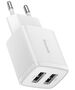 Baseus Baseus - Wall Charger (CCXJ010202) - 2xUSB, 10.5W - White 6932172606916 έως 12 άτοκες Δόσεις