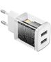 Baseus Baseus - Wall Charger (CCXJ010202) - 2xUSB, 10.5W - White 6932172606916 έως 12 άτοκες Δόσεις