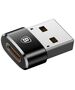 Baseus Adaptor Type-C Female la USB Male - Baseus (CAAOTG-A01) - Black 6953156224032 έως 12 άτοκες Δόσεις