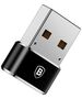 Baseus Adaptor Type-C Female la USB Male - Baseus (CAAOTG-A01) - Black 6953156224032 έως 12 άτοκες Δόσεις