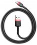 Baseus Cablu USB la Type-C, Fast Charge, 3A, 480Mbps, 0.5m - Baseus Cafule (CATKLF-DG1) - Gray / Black 6953156278264 έως 12 άτοκες Δόσεις