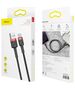 Baseus Cablu USB la Type-C, Fast Charge, 3A, 480Mbps, 0.5m - Baseus Cafule (CATKLF-DG1) - Gray / Black 6953156278264 έως 12 άτοκες Δόσεις