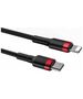 Baseus - Cafule Cable Type-C to iPhone PD 18W 1m - Red Black 6953156297456 έως 12 άτοκες Δόσεις