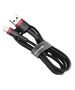 Baseus Cablu USB la Lightning, QC3.0, 2A, 3m - Baseus Cafule (CALKLF-R91) - Black / Red 6953156296312 έως 12 άτοκες Δόσεις