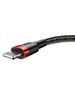 Baseus Cablu USB la Lightning, QC3.0, 2A, 3m - Baseus Cafule (CALKLF-R91) - Black / Red 6953156296312 έως 12 άτοκες Δόσεις