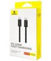 Baseus Type-C to Type-C Cable, Fast Charging 100W, 480Mbps, 2m - Baseus Dynamic 3 Series (P10367000111-01) - Black 6932172651657 έως 12 άτοκες Δόσεις