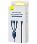 Baseus Data Cable 3in1, Type-C, 100W, 1.5m - Baseus Flash Series 2 (CASS030203) - Blue 6932172608781 έως 12 άτοκες Δόσεις