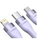 Baseus Data Cable with USB Adapter, Type-C, 100W, 1.2m - Baseus Flash Series 2 (CASS030105) - Purple 6932172608767 έως 12 άτοκες Δόσεις