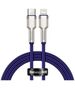 Baseus Type-C to Lightning Cable, Fast Charging PD20W, 480Mbps, 2.4A, 1m - Baseus Cafule Series Metal (CATLJK-A05) - Purple 6953156202085 έως 12 άτοκες Δόσεις