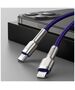 Baseus Type-C to Lightning Cable, Fast Charging PD20W, 480Mbps, 2.4A, 1m - Baseus Cafule Series Metal (CATLJK-A05) - Purple 6953156202085 έως 12 άτοκες Δόσεις