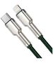 Baseus Type-C to Lightning Cable, 20W, 480Mbps, 1m - Baseus Cafule Series Metal (CATLJK-A06) - Dark Green 6953156202092 έως 12 άτοκες Δόσεις