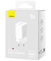 Baseus Char charger 2x Type-C, GaN, Fast Charging, 40W - Baseus (CCGP180102) - White 6932172627911 έως 12 άτοκες Δόσεις