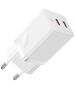 Baseus Char charger 2x Type-C, GaN, Fast Charging, 40W - Baseus (CCGP180102) - White 6932172627911 έως 12 άτοκες Δόσεις